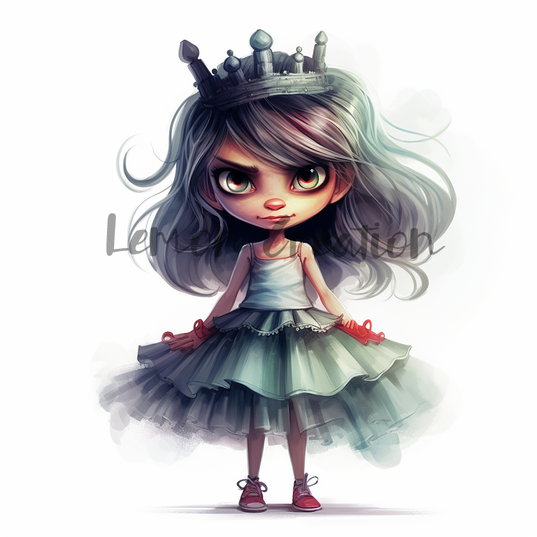 DIGITAL DOWNLOAD FILE- Princess with Attitude