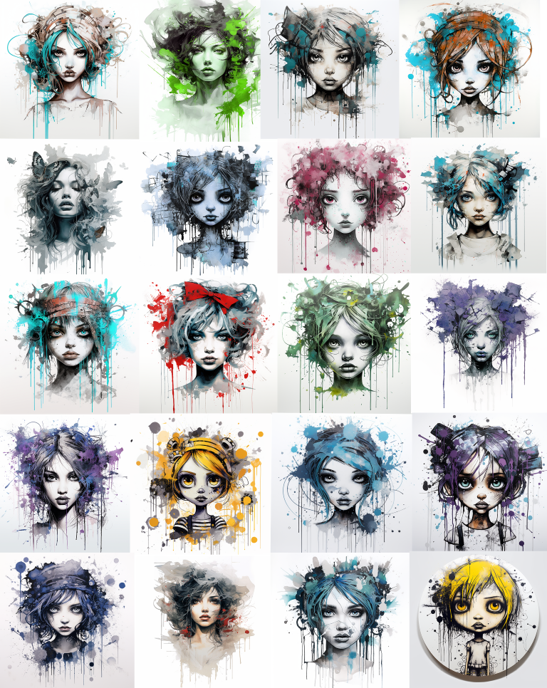 DIGITAL DOWNLOAD FILE- Pastel Girls