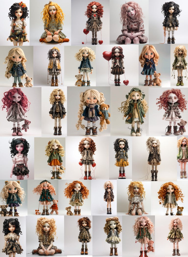 DIGITAL DOWNLOAD FILE-  DOLLS