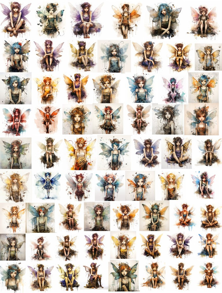DIGITAL DOWNLOAD FILE- Mysterious Fairies (big bundle)