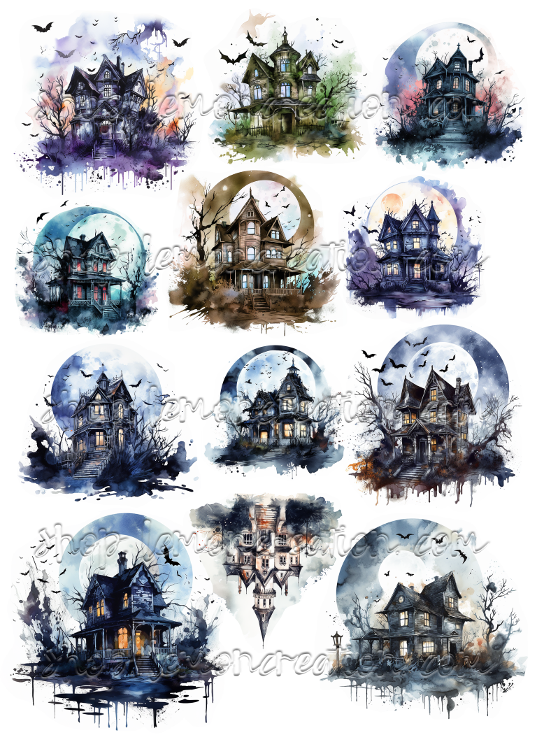 DIGITAL DOWNLOAD FILE- Haunted Manor
