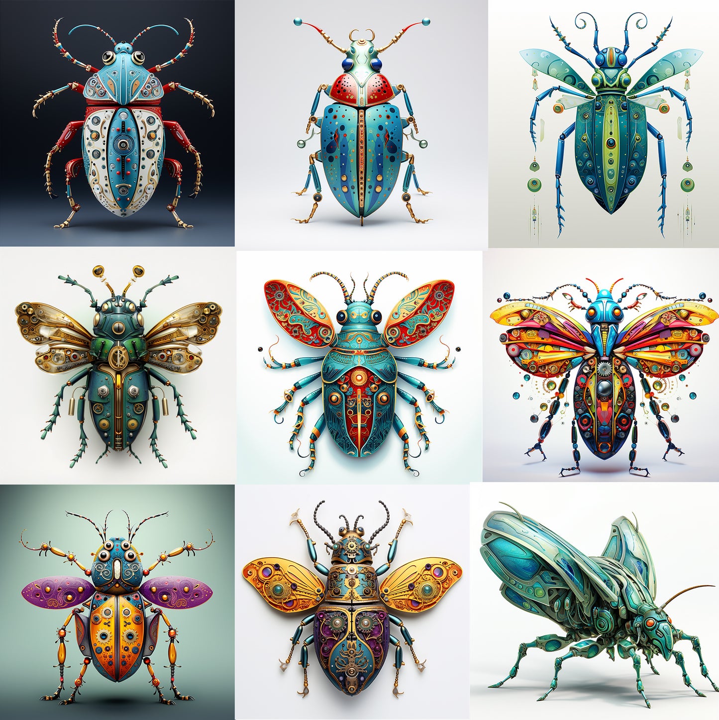 DIGITAL DOWNLOAD FILE- Steampunk Bugs