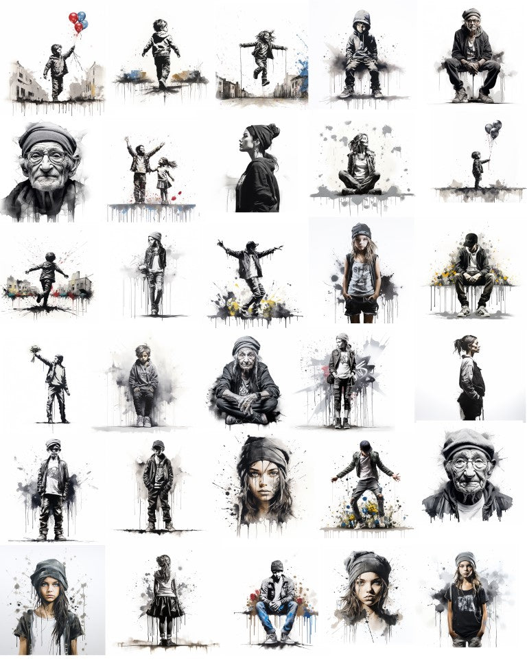 DIGITAL DOWNLOAD FILE- Graffiti People