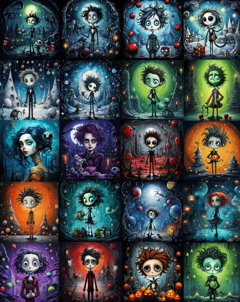 DIGITAL FILE DOWNLOAD- Quirky Holidays Characters