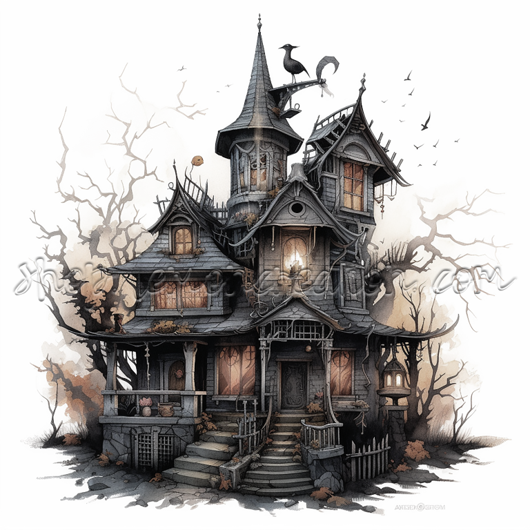 DIGITAL DOWNLOAD FILE- Haunted Manor