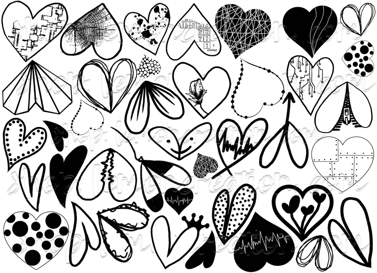 Digital Download File- HEARTS bundle