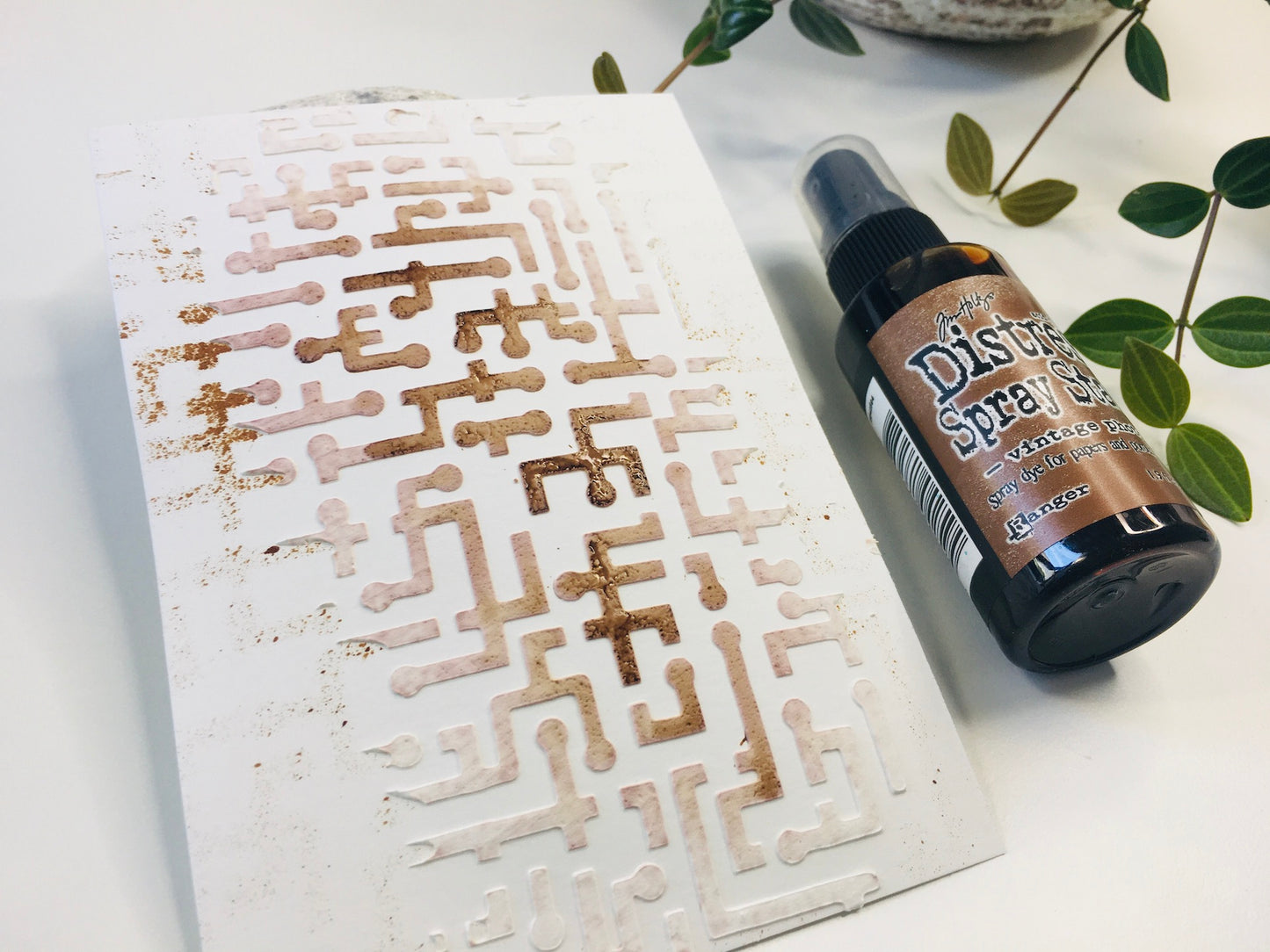 Mixed Media Stencil- CIRCUIT BOARD