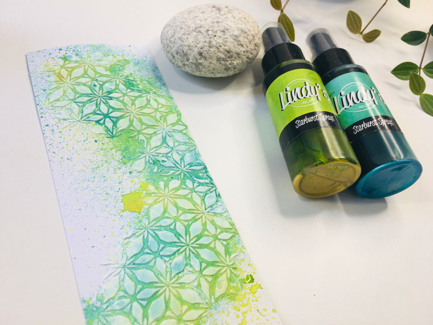 Mixed Media Stencil- EDELWEISS