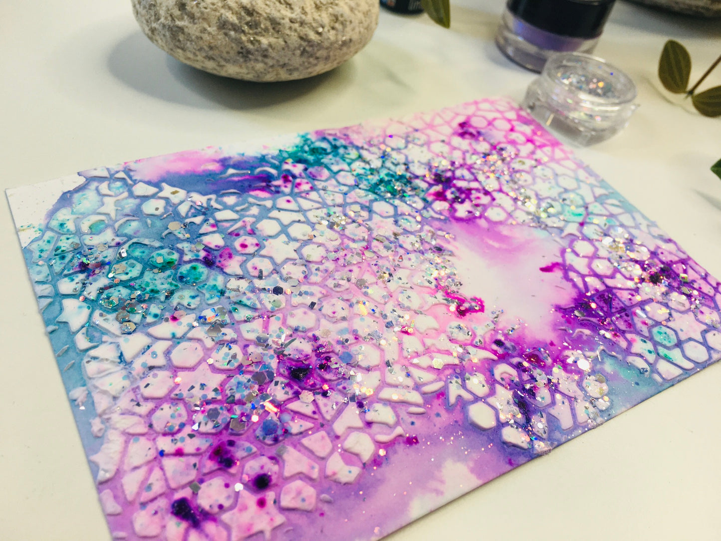 Mixed Media Stencil- ONE THOUSAND & ONE NIGHTS