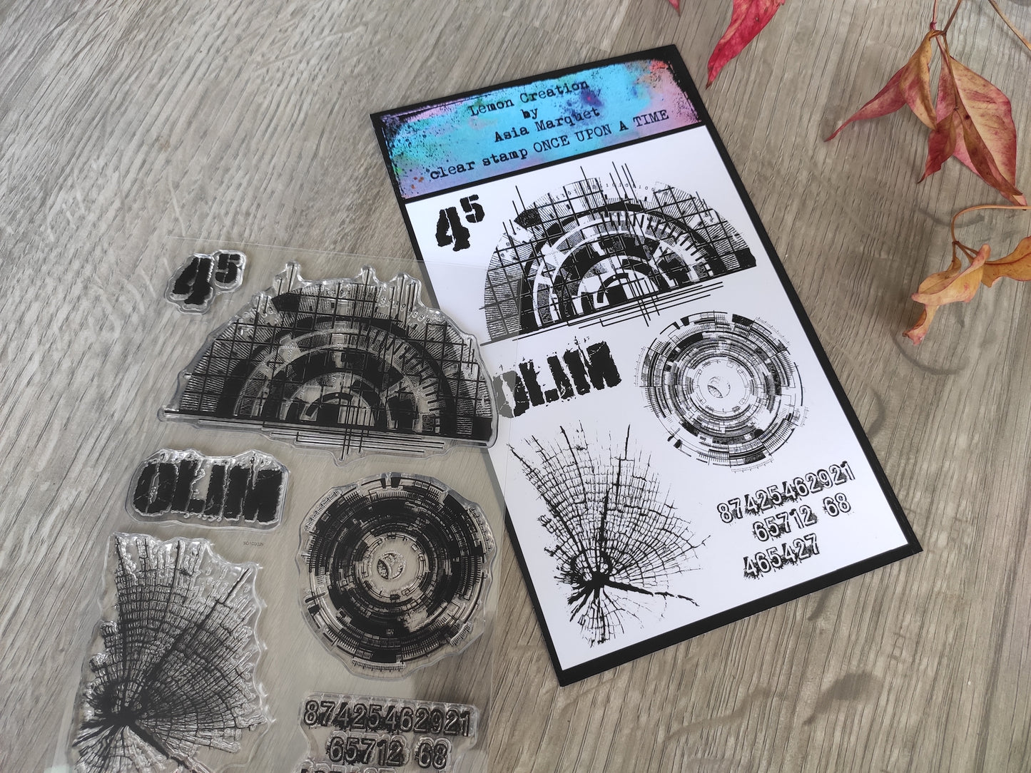 Set of photopolymer stamps- ONCE UPON A TIME