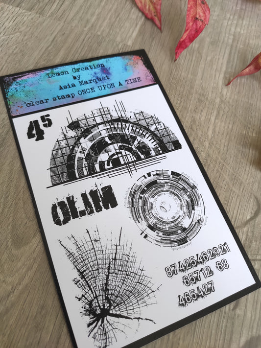 Set of photopolymer stamps- ONCE UPON A TIME