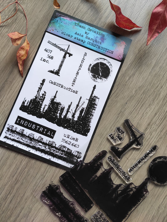 Set of photopolymer stamps- CONSTRUCTION