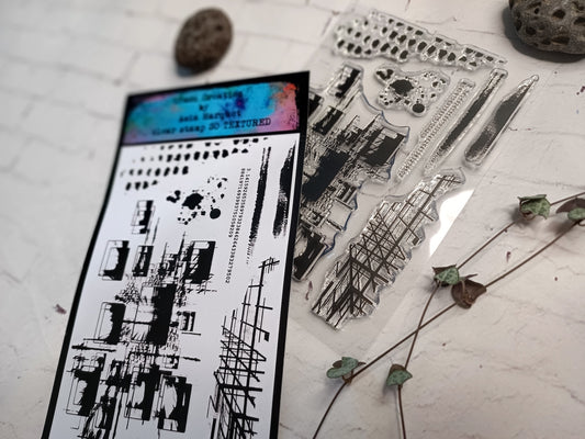 Set of photopolymer  stamps- SO TEXTURED