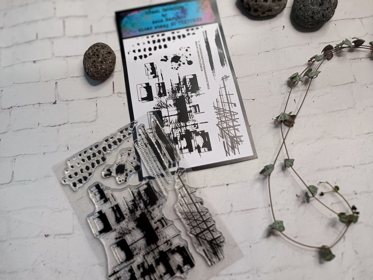 Set of photopolymer  stamps- SO TEXTURED