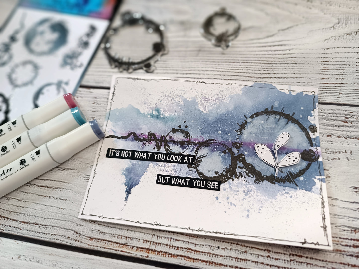 Set of photopolymer  stamps- ROUND & ROUND
