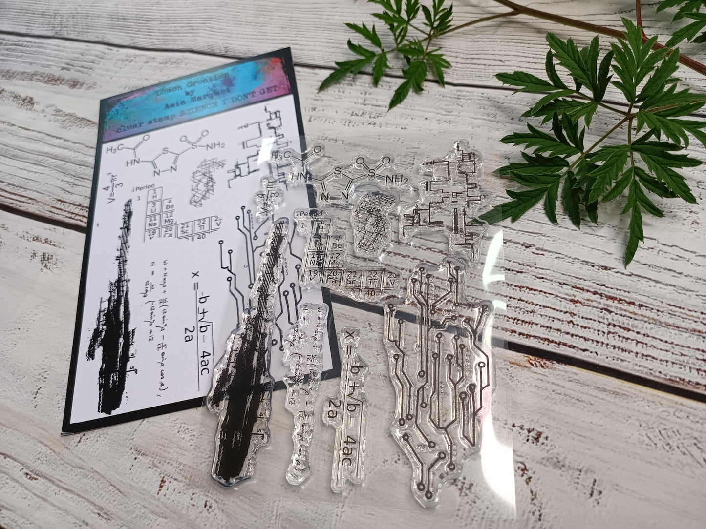 Set of photopolymer stamps- SCIENCE I DON'T GET