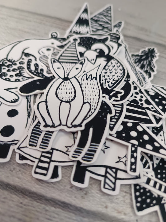 Digital Download File- Frozen Forest Animal