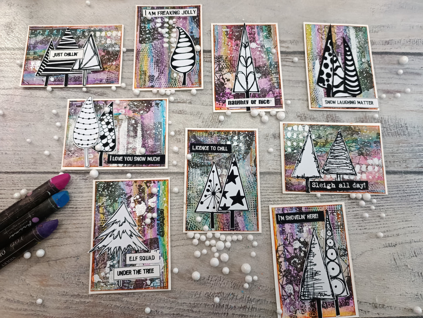 Digital Download File- CHRISTMAS TREES  bundle