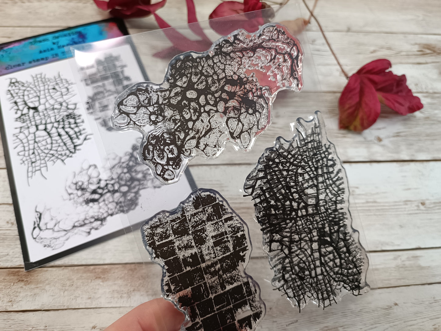 Set of photopolymer stamps- IN THE BACKGROUND