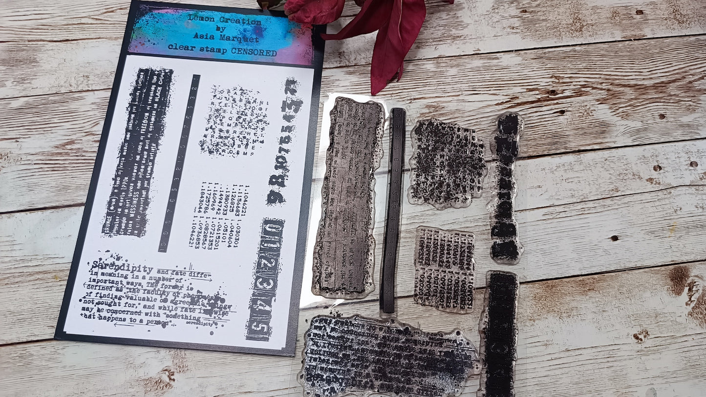 Set of photopolymer stamps- CENSORED