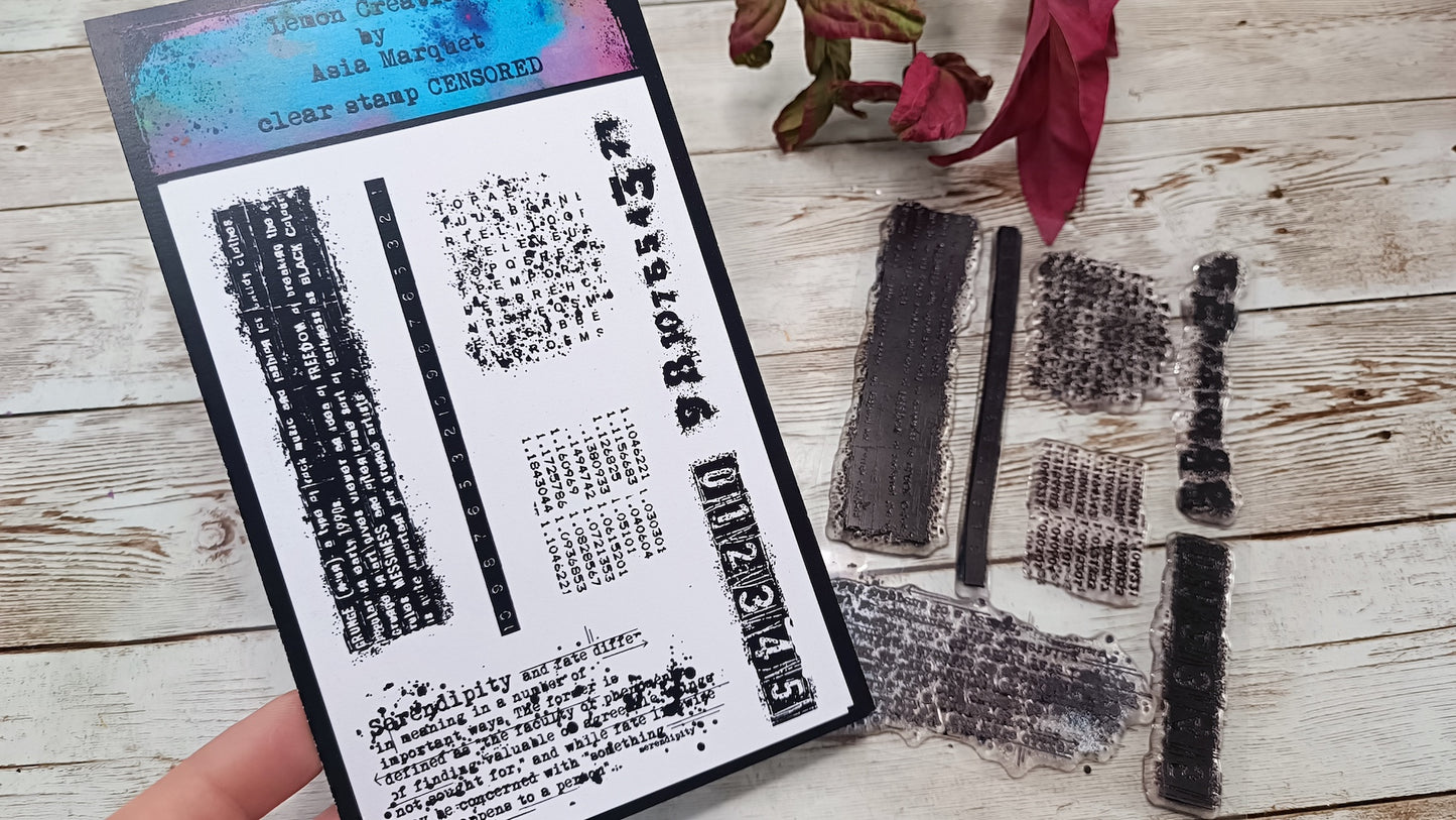 Set of photopolymer stamps- CENSORED