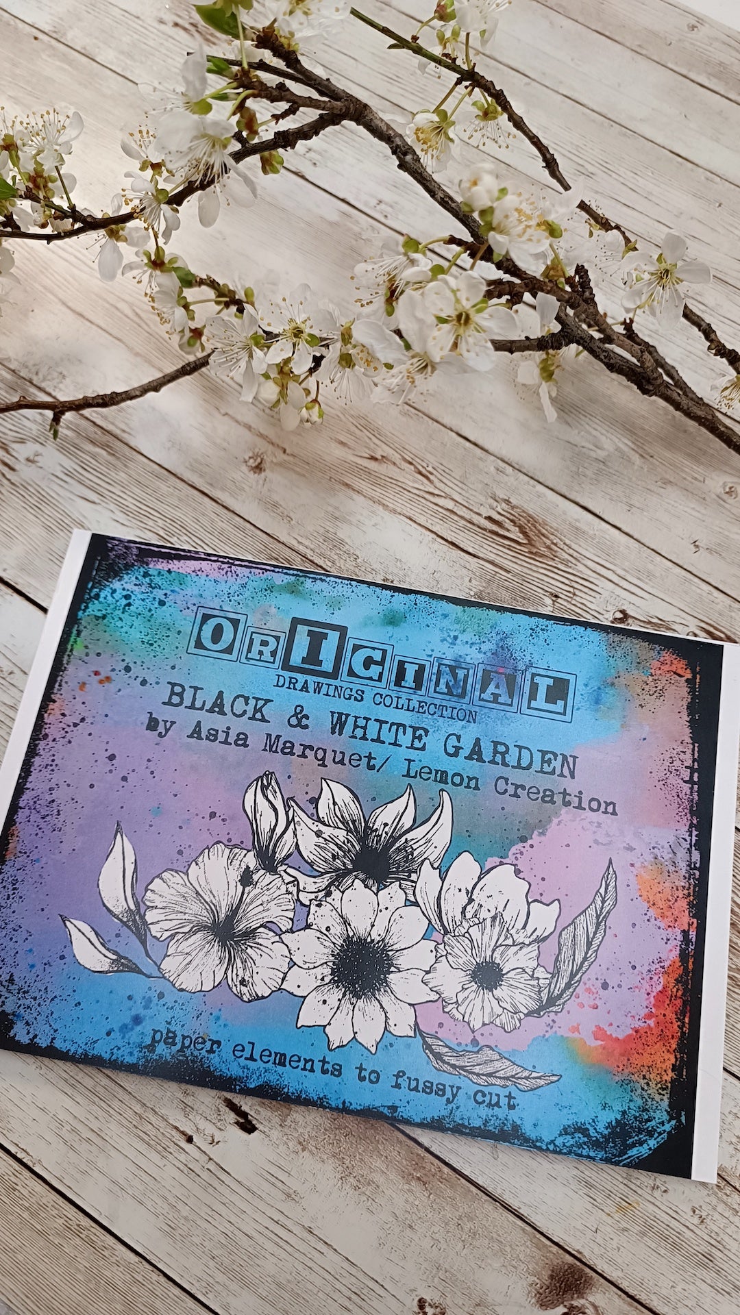 Original Paper Elements- Black & White Garden