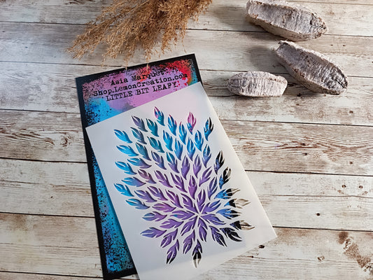 Mixed Media Stencil- LITTLE BIT LEAFY