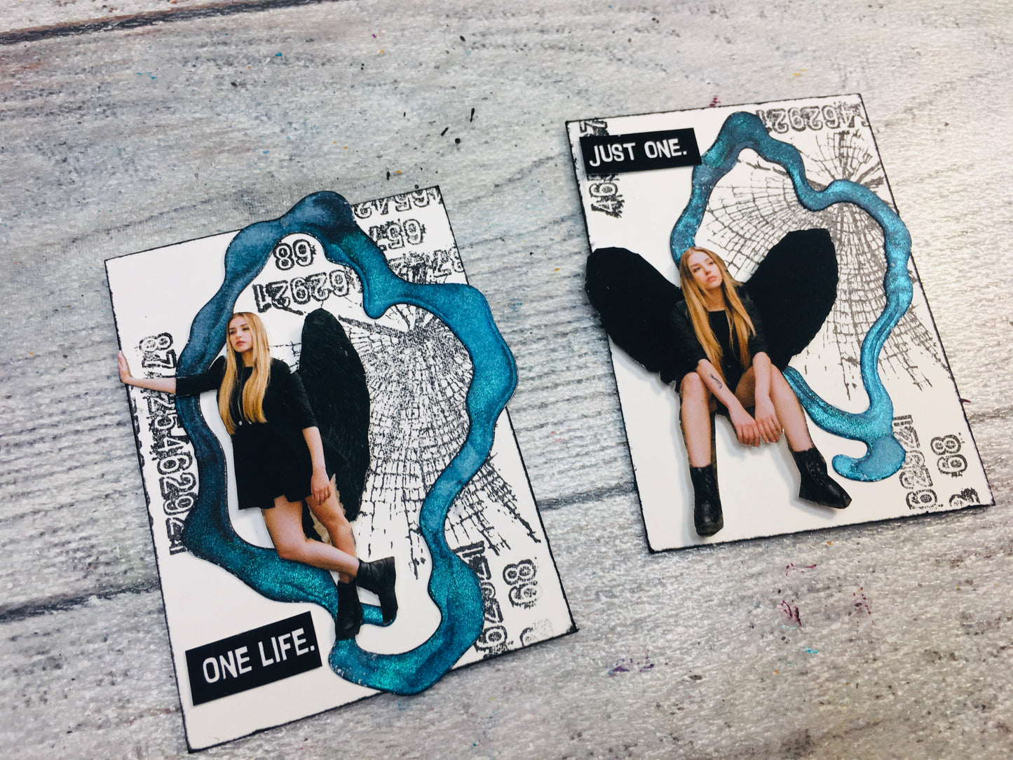 Set of photopolymer stamps- ONCE UPON A TIME