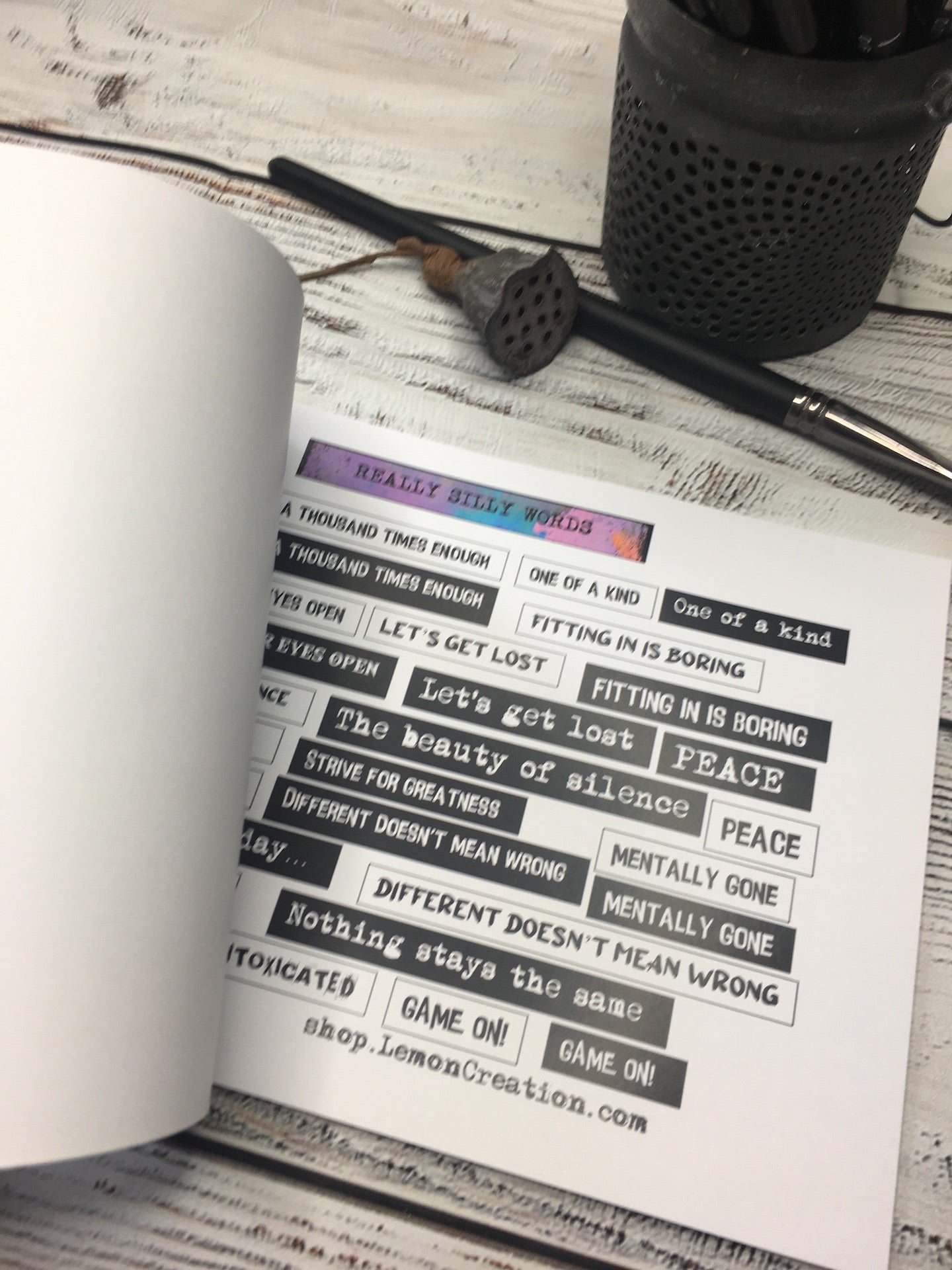 Really Silly Words- 12 pages of Quotes and Sentiments,