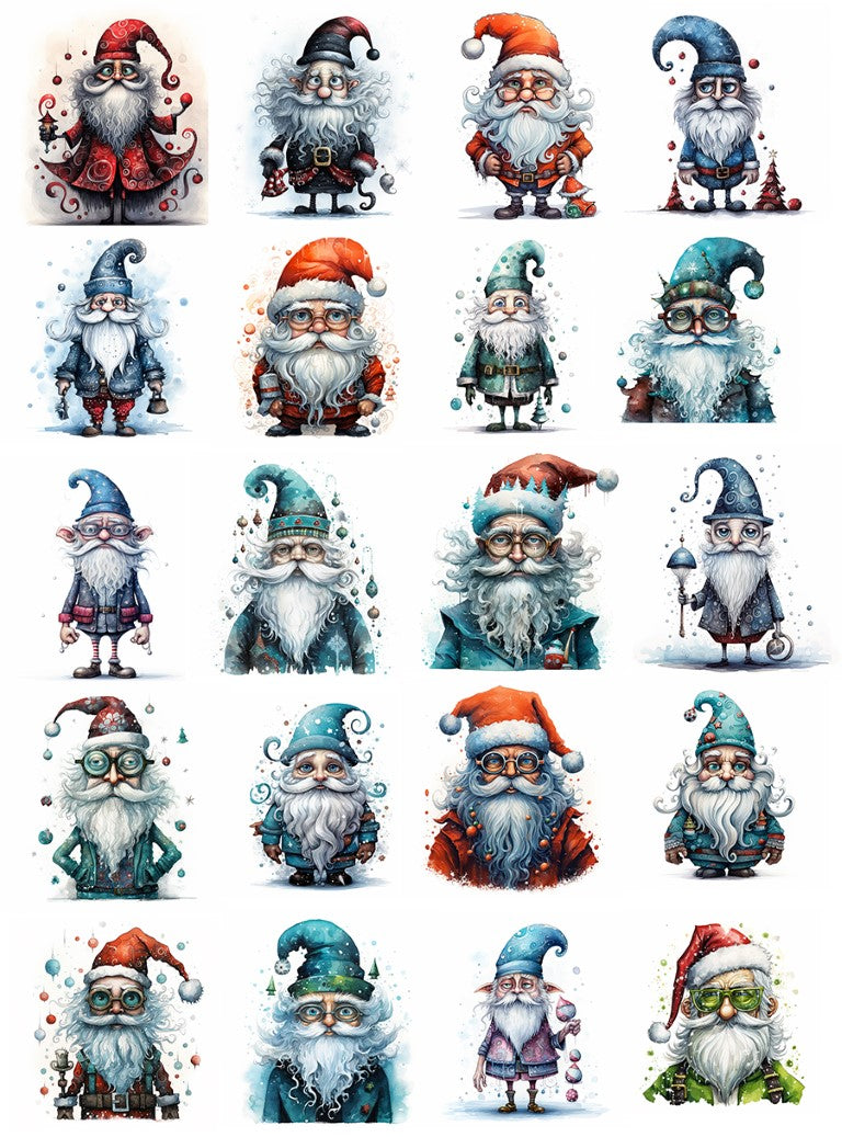 DIGITAL DOWNLOAD FILE- Truly Weird Santas