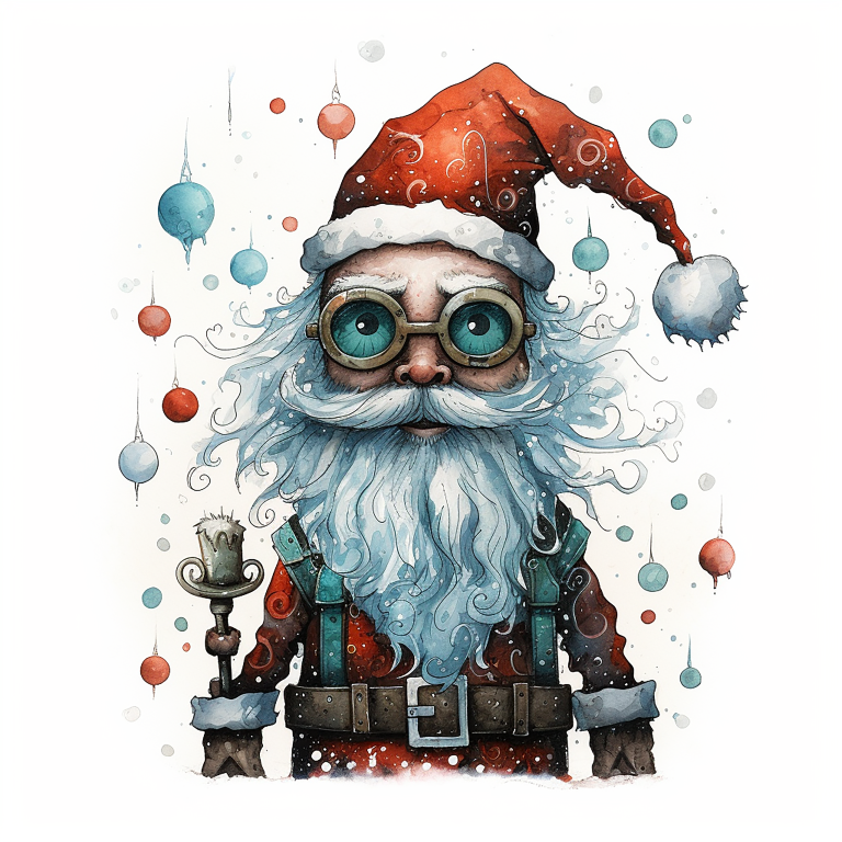 DIGITAL DOWNLOAD FILE- Truly Weird Santas