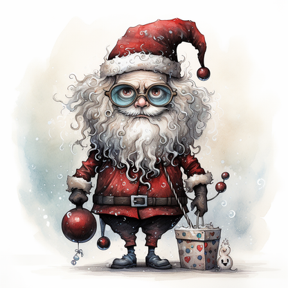 DIGITAL DOWNLOAD FILE- Truly Weird Santas