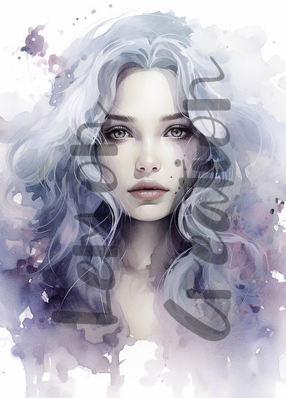 DIGITAL DOWNLOAD FILE-  Blue Ladies Collection
