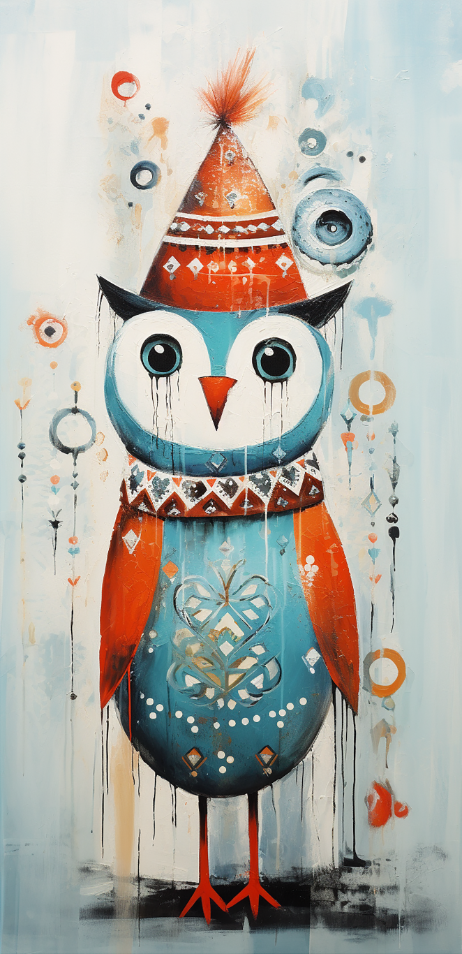 DIGITAL DOWNLOAD FILE- Whimsical Winter Birds