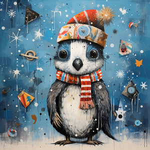 DIGITAL DOWNLOAD FILE- Whimsical Winter  Animals