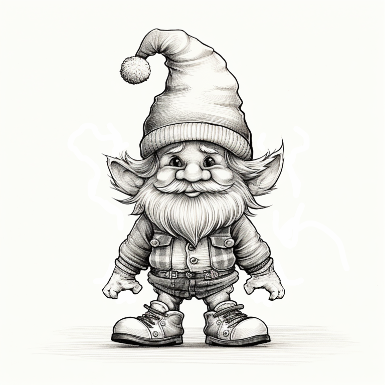 DIGITAL DOWNLOAD FILE- Winter B&W Characters