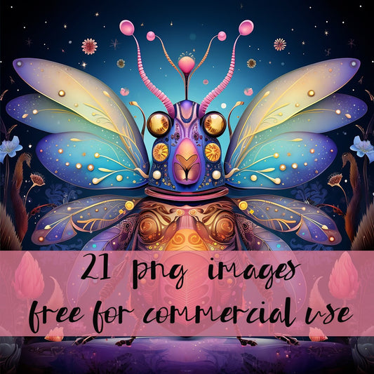 DIGITAL DOWNLOAD FILE-Whimsical Bugs