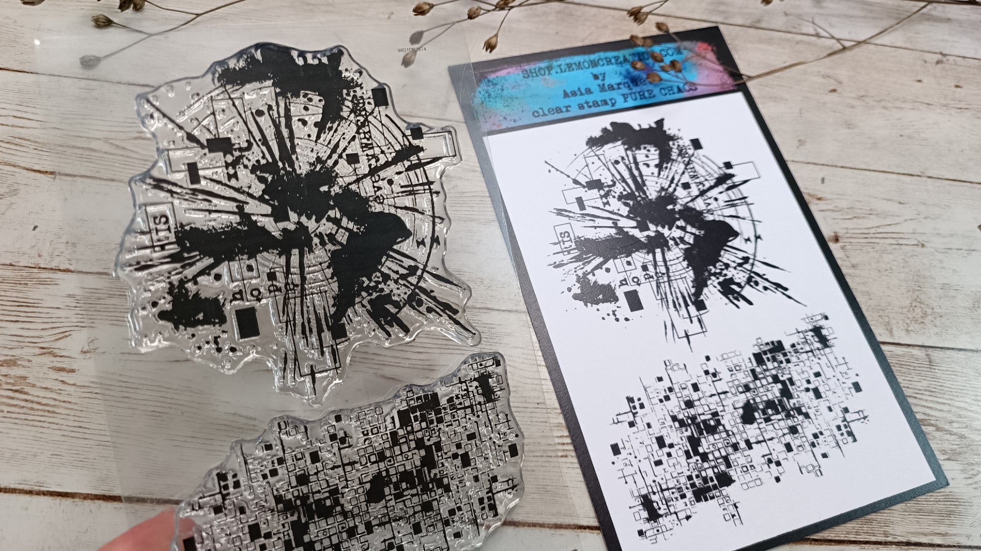 Set of photopolymer stamps- PURE CHAOS