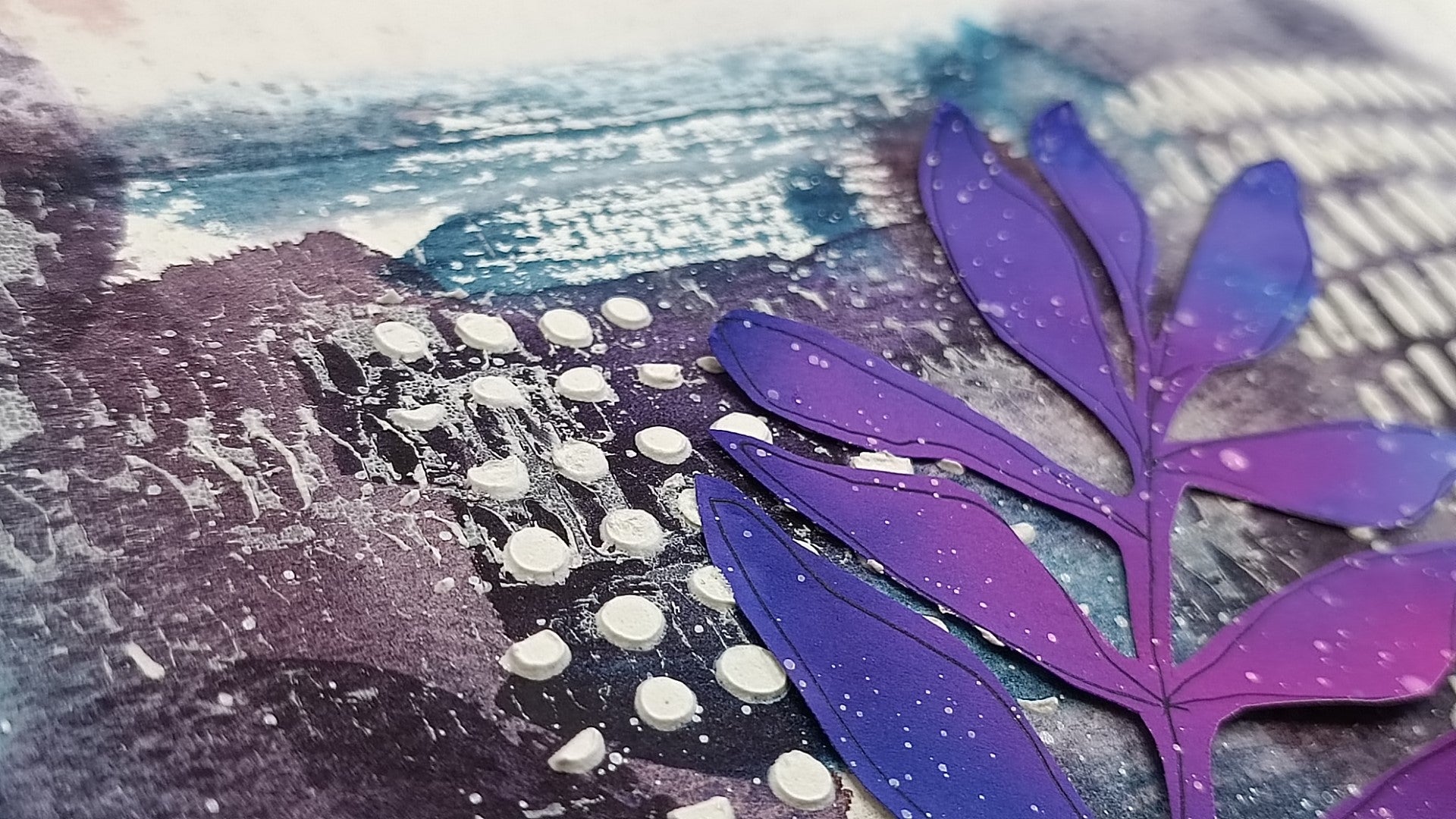 Mixed Media stencil- MARK MAKING- DOTS