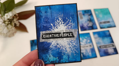 Set of photopolymer stamps- FALLING TO PIECES