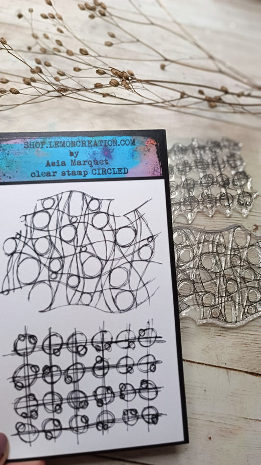 Set of photopolymer stamps- CIRCLED