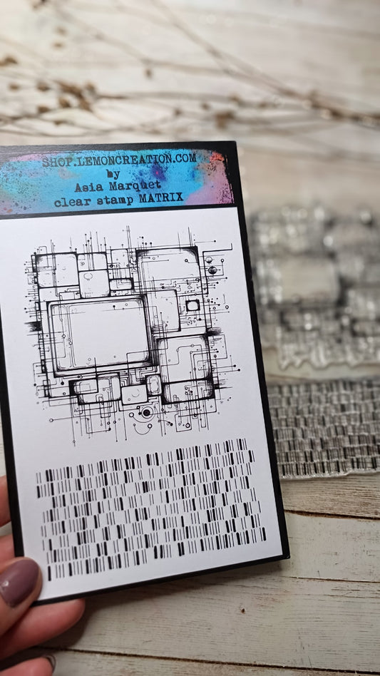 Set of photopolymer stamps- MATRIX