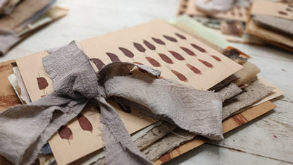 CURATED PAPER BUNDLE with handmade mark-making papers