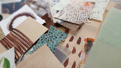 CURATED PAPER BUNDLE with handmade mark-making papers