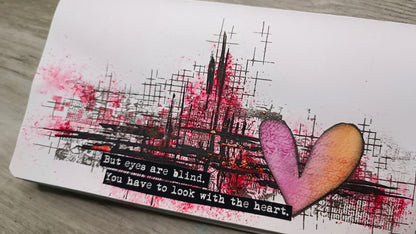Set of photopolymer stamps- ALONG THE LINES
