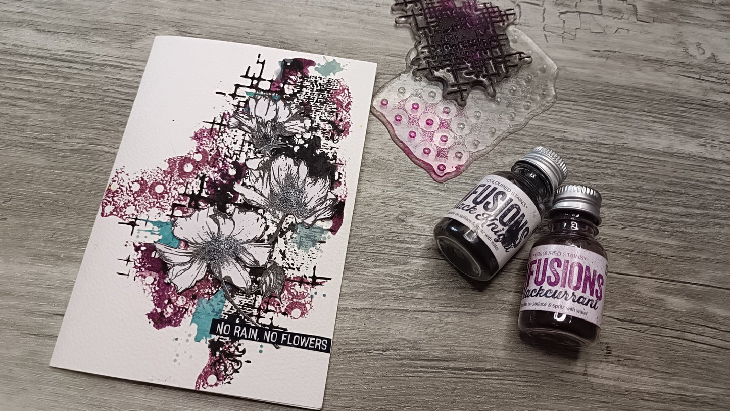 Set of photopolymer stamps-  FUNKY TEXTURES