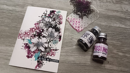 Set of photopolymer stamps-  FUNKY TEXTURES