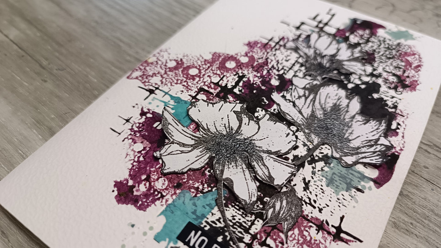 Set of photopolymer stamps-  FUNKY TEXTURES