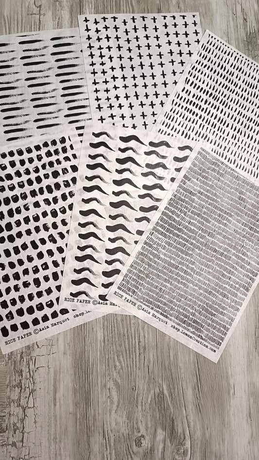Rice Papers- BLACK collection