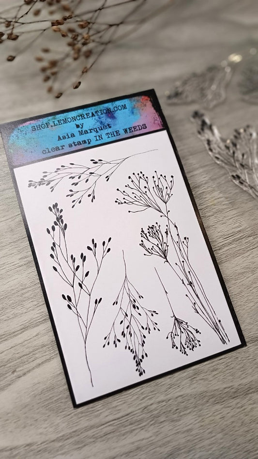 Set of photopolymer stamps- IN THE WEEDS